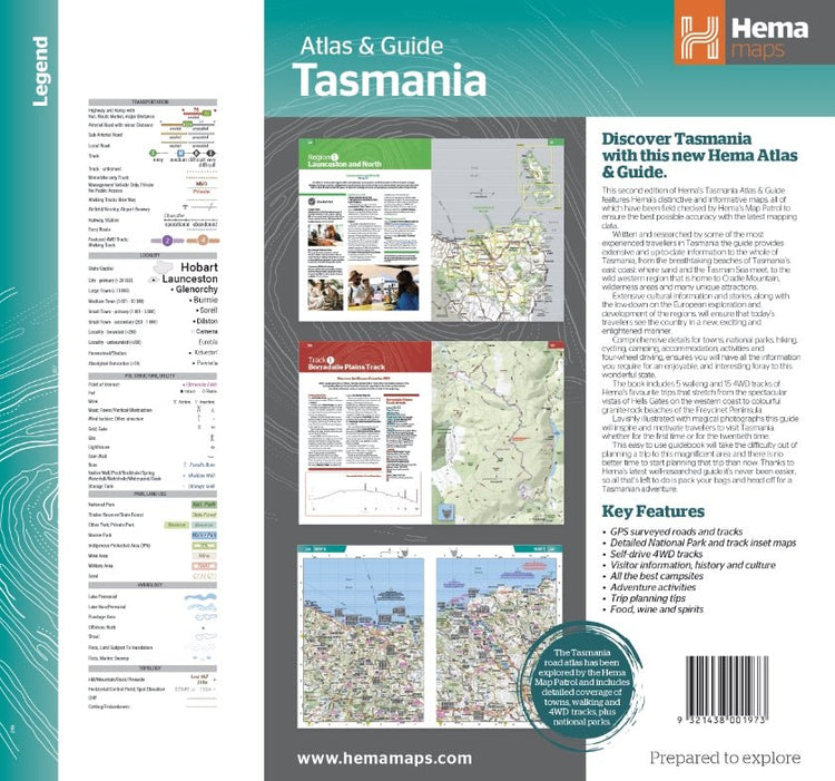 Tasmania Atlas & Guide | Hema Maps - Books | A247 Gear