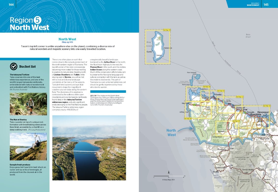 Tasmania Atlas & Guide | Hema Maps - Books | A247 Gear