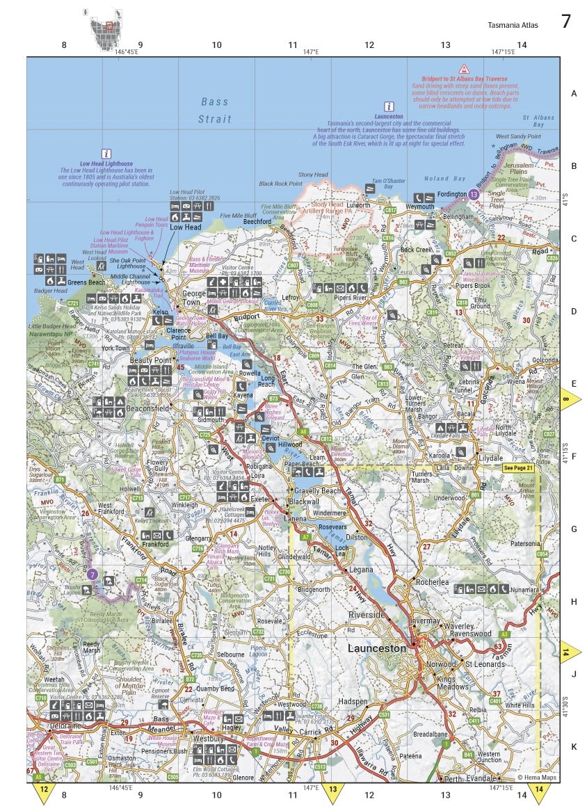 Tasmania Atlas & Guide | Hema Maps - Books | A247 Gear