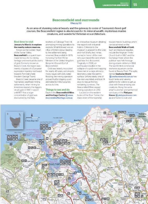 Tasmania Atlas & Guide | Hema Maps - Books | A247 Gear