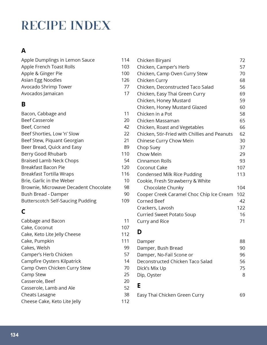 The Camps Australia Wide Community Cookbook | Camps Australia Wide | A247 Gear