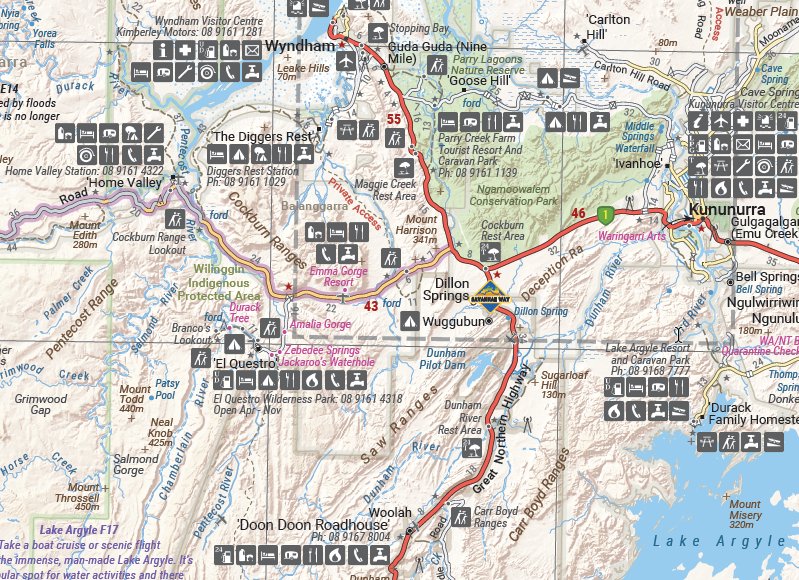 The Kimberley Map | Hema Maps - Maps | A247 Gear