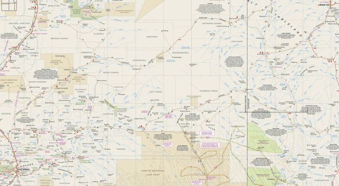 The Plenty and Sandover Highways Map | Other Publishers | A247 Gear