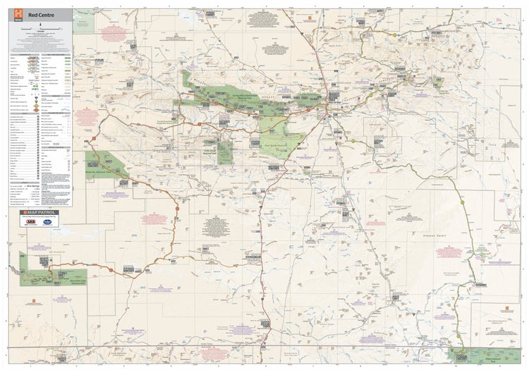 The Red Centre Map | Hema Maps - Maps | A247 Gear