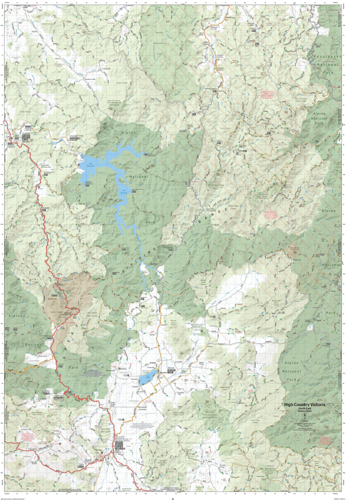 The Victorian High Country - North Eastern Map | Hema Maps - Maps | A247 Gear