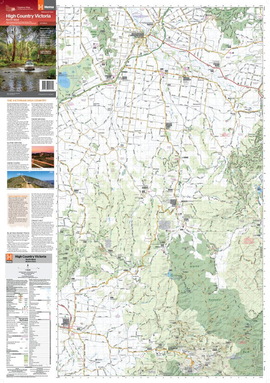 The Victorian High Country - North Western Map | Hema Maps - Maps | A247 Gear