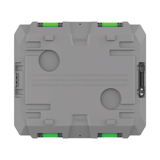 TRED GT Storage Box 25L - Shallow - Grey With Green