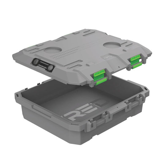 TRED GT Storage Box 25L - Shallow - Grey With Green