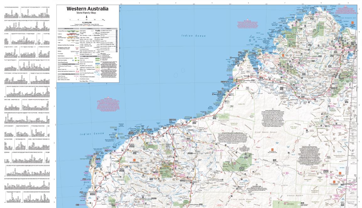 Western Australia Handy Map | Hema Maps - Maps | A247 Gear