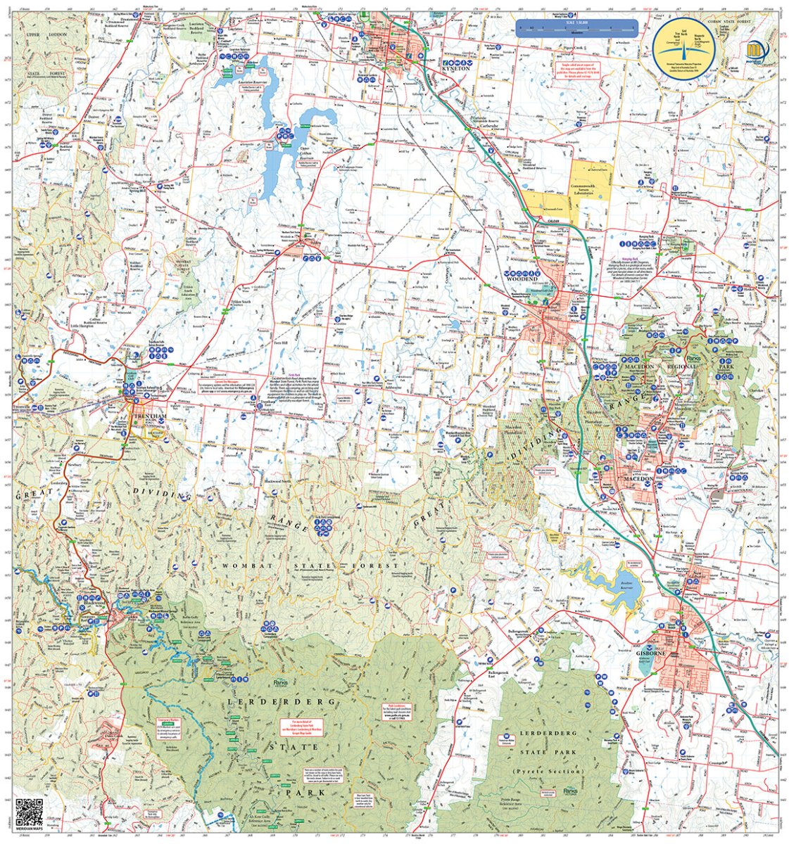 Wombat State Forest 4WD Map | Meridian Maps | A247 Gear