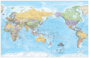 World Political Pacific Centred Wall Map | Hema Maps - Maps | A247 Gear