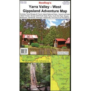 Yarra Valley - West Gippsland Adventure Map | Rooftop Maps | A247 Gear