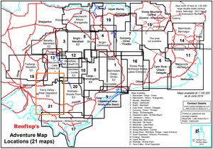 Yarra Valley - West Gippsland Adventure Map | Rooftop Maps | A247 Gear