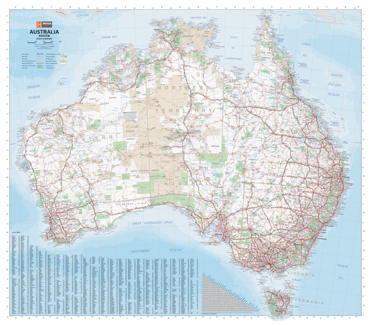 2 in 1 Twin Pack - Australia and World Wall Maps | Hema Maps | A247 Gear