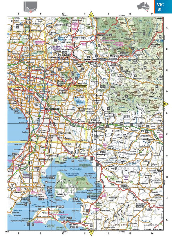 Australia Road & 4WD Easy Read Atlas - 292 x 397mm | Hema Maps | A247 Gear