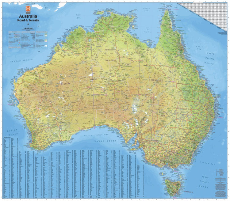 Australia Road & Terrain Map | Hema Maps | A247 Gear