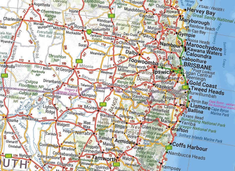 Australia Wall Map | Hema Maps | A247 Gear