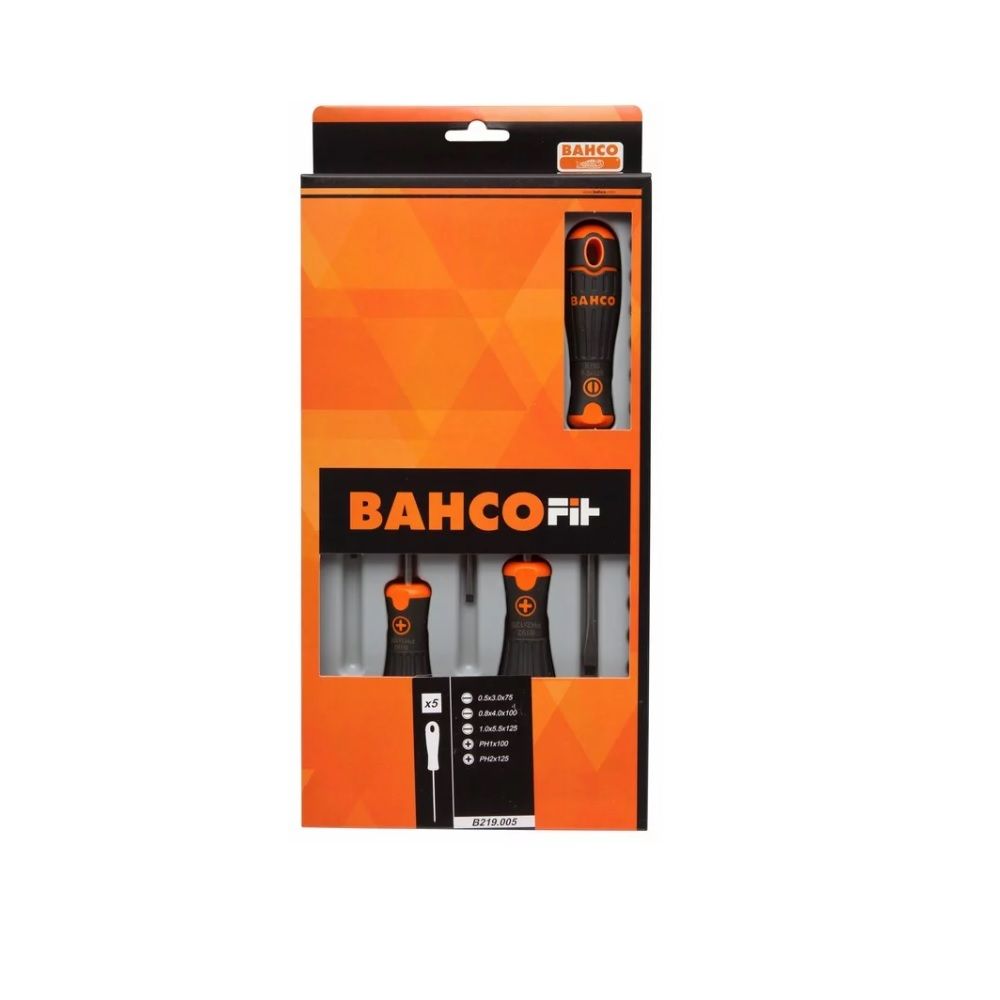 BAHCO SCREWDRIVER SET 5PC BAHCOFIT B219005 | Bahco | A247 Gear