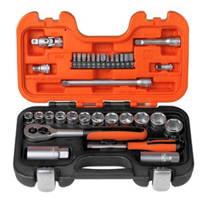 BAHCO Socket Set 34pc 1/4" and 3/8" Drive Metric | Bahco | A247 Gear