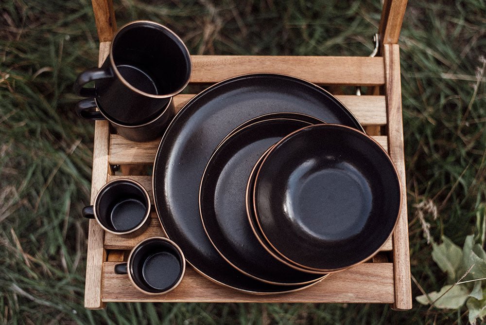 Barebones - Enamel Bowl Set of 2 - Charcoal | Barebones | A247 Gear