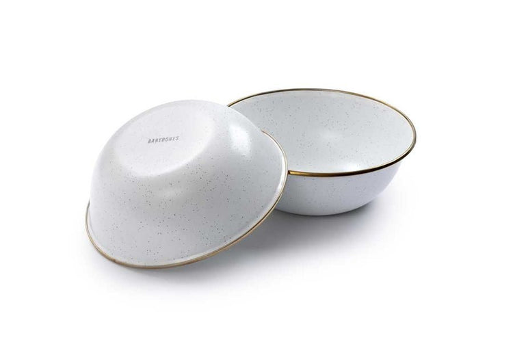 Barebones - Enamel Bowl Set of 2 - Eggshell | Barebones | A247 Gear