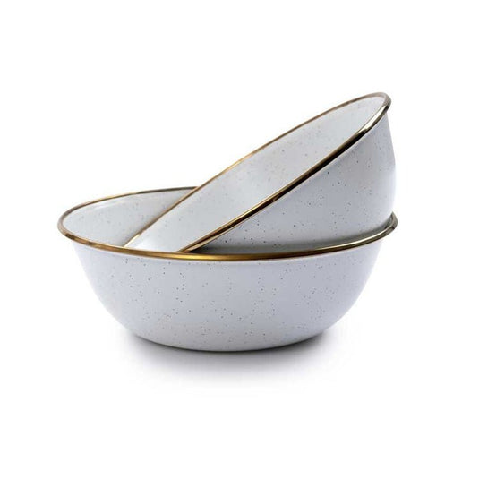 Barebones - Enamel Bowl Set of 2 - Eggshell | Barebones | A247 Gear