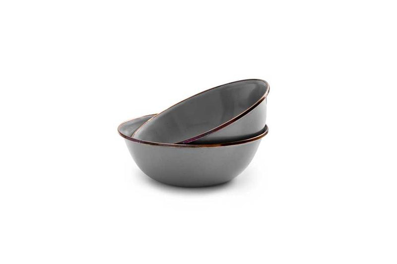 Load image into Gallery viewer, Barebones - Enamel Bowl Set of 2 - Slate Grey | Barebones | A247 Gear
