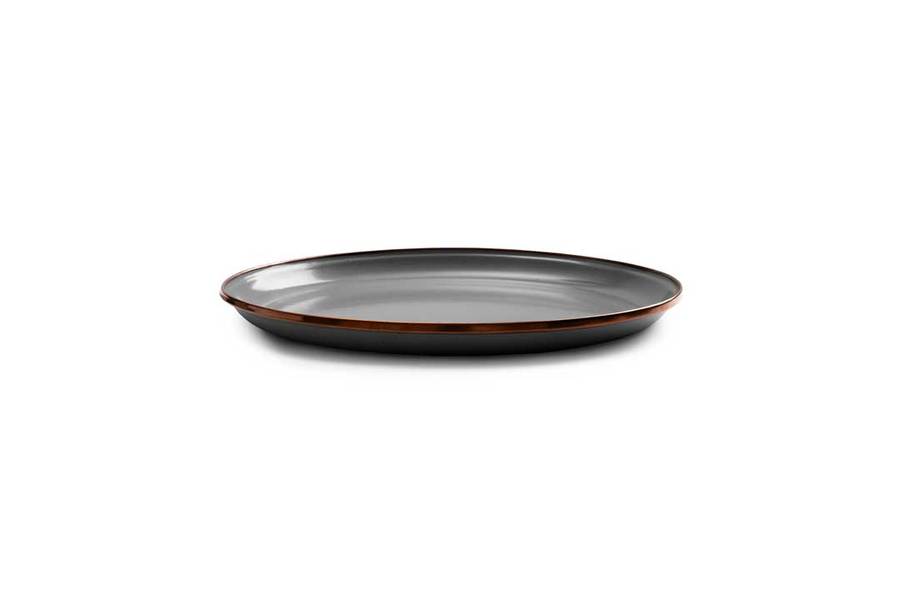 Barebones - Enamel Deep Plate Set of 2 - Slate Grey | Barebones | A247 Gear