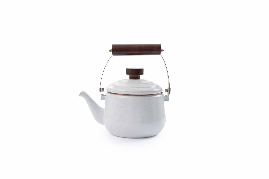 Barebones - Enamel Teapot - Egg Shell | Barebones | A247 Gear