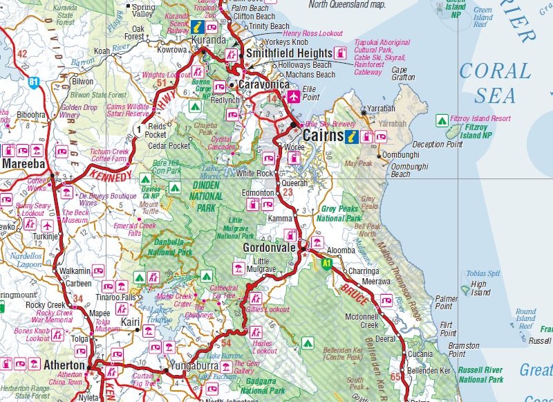 Cairns & Region Map | Hema Maps | A247 Gear