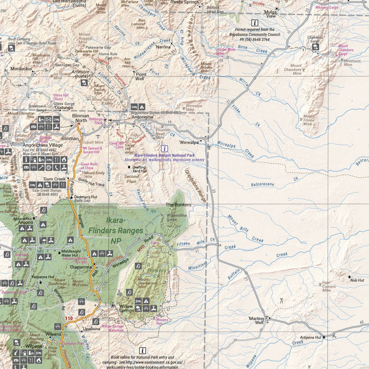 Flinders Ranges Map | Hema Maps | A247 Gear
