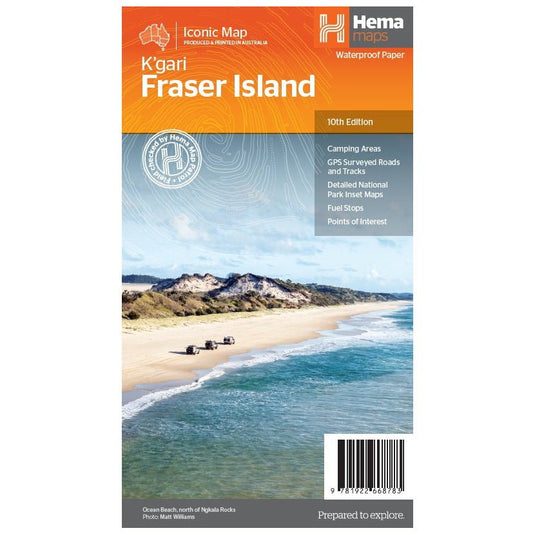Fraser Island (K'gari) Map | Hema Maps | A247 Gear