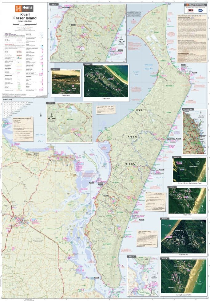 Fraser Island (K'gari) Map | Hema Maps | A247 Gear