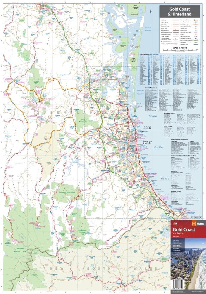 Gold Coast & Region Map | Hema Maps | A247 Gear