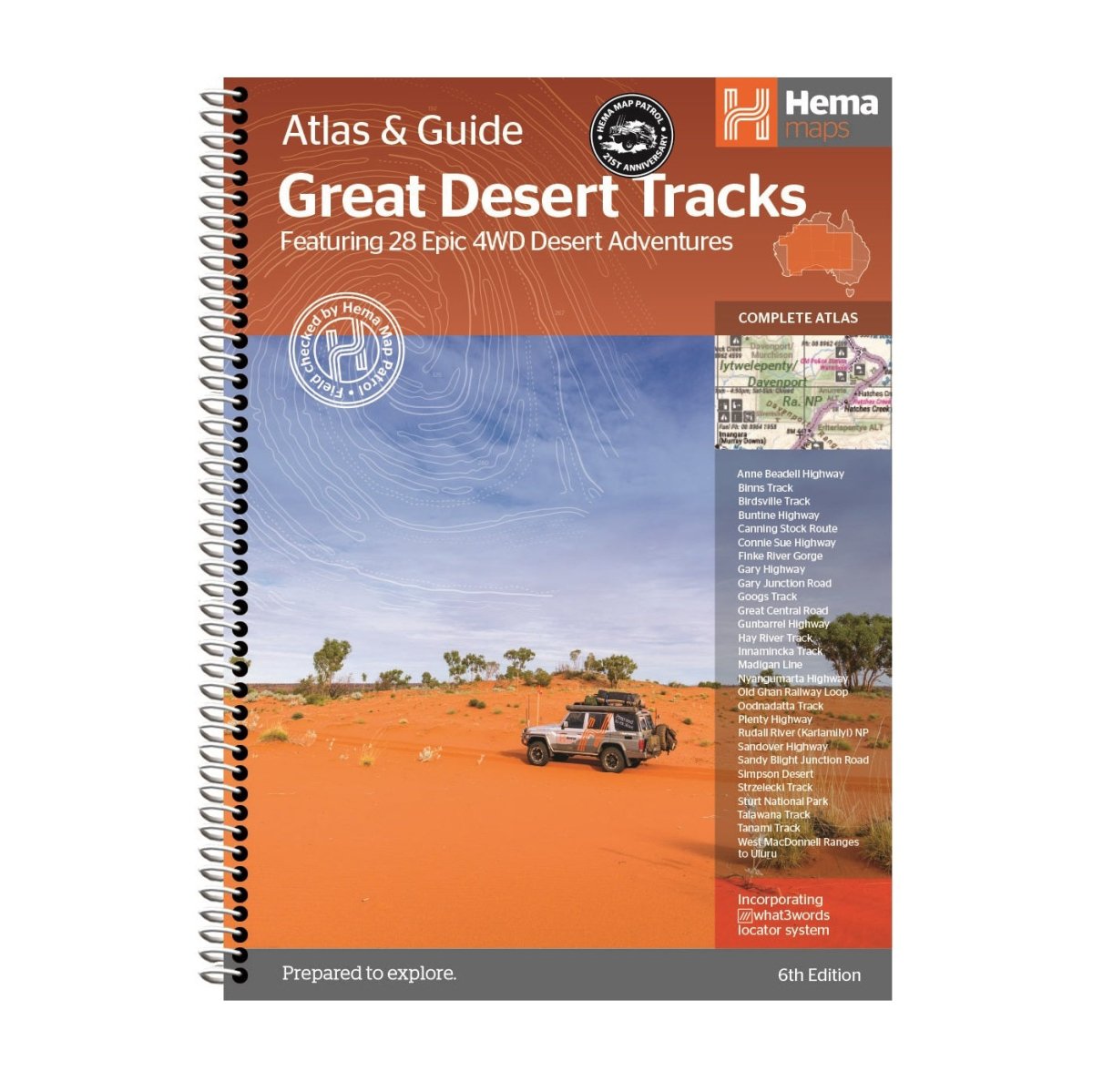 Great Desert Tracks Atlas & Guide (6th edition) | Hema Maps | A247 Gear