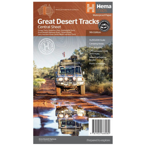 Great Desert Tracks Central Sheet | Hema Maps | A247 Gear