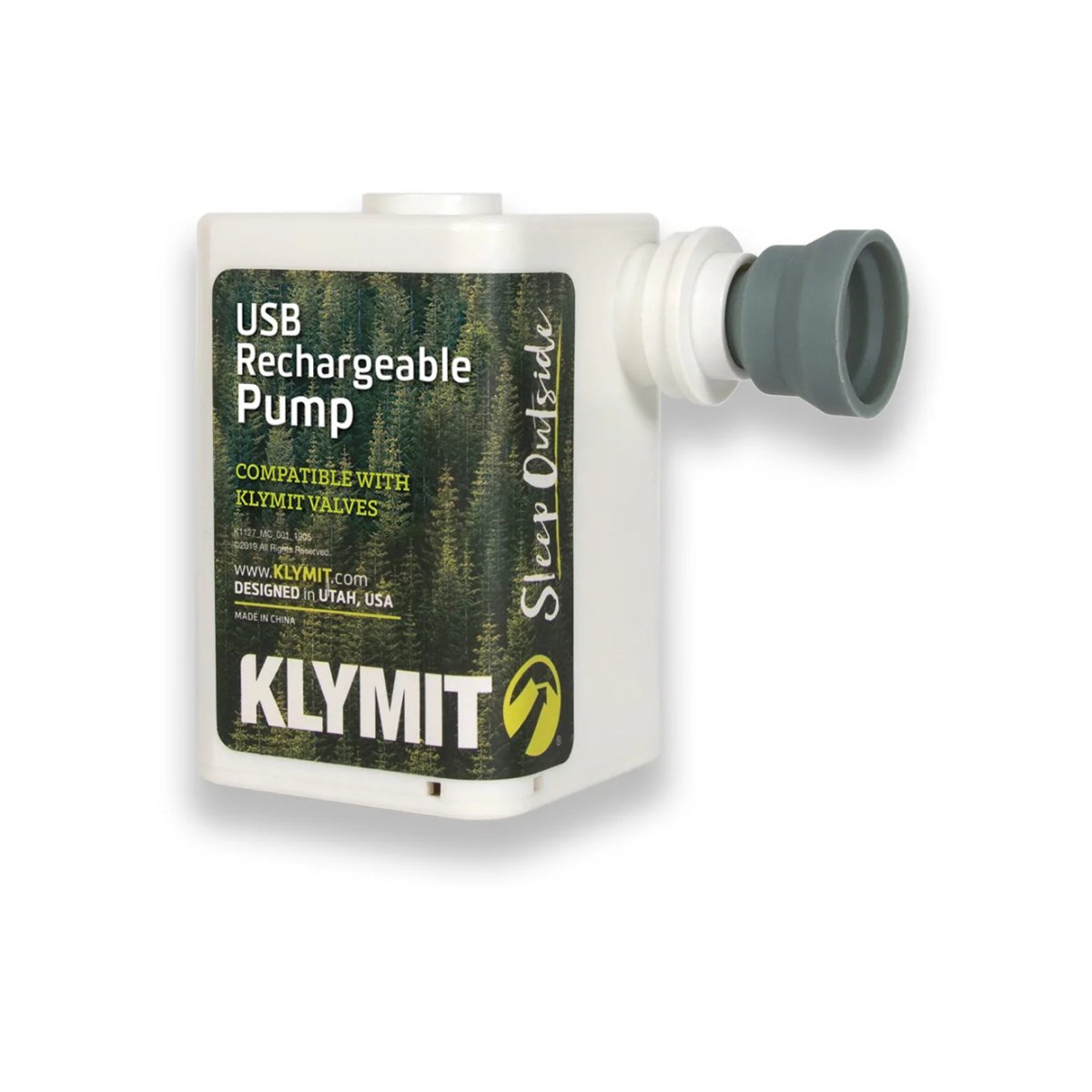 KLYMIT USB Rechargeable Pump - White | Klymit | A247 Gear