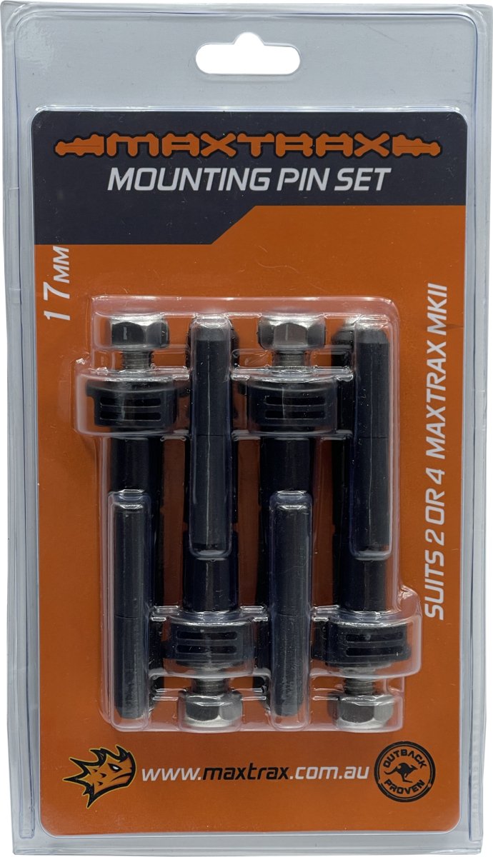 MAXTRAX Mounting Pin Set 17mm - Holds 2 or 4x MKII | Maxtrax | A247 Gear