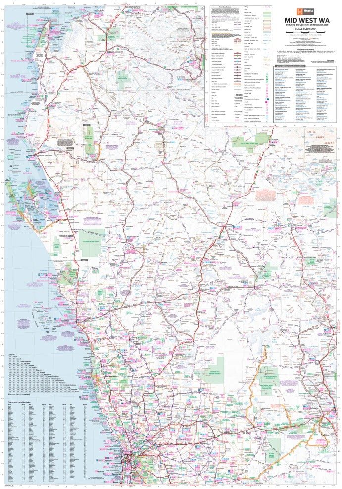 Mid West Western Australia Map | Hema Maps | A247 Gear