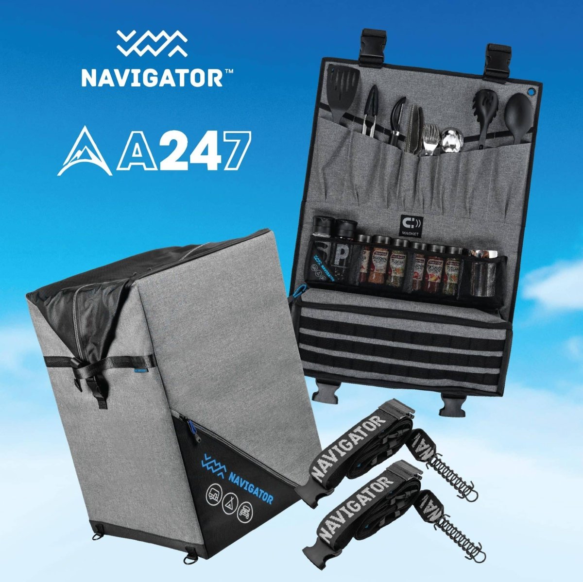 Navigator Twin Awning, Kitchen and Bin Buddy Bundle | Navigator | A247 Gear