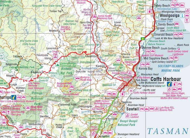 North East New South Wales Map | Hema Maps | A247 Gear