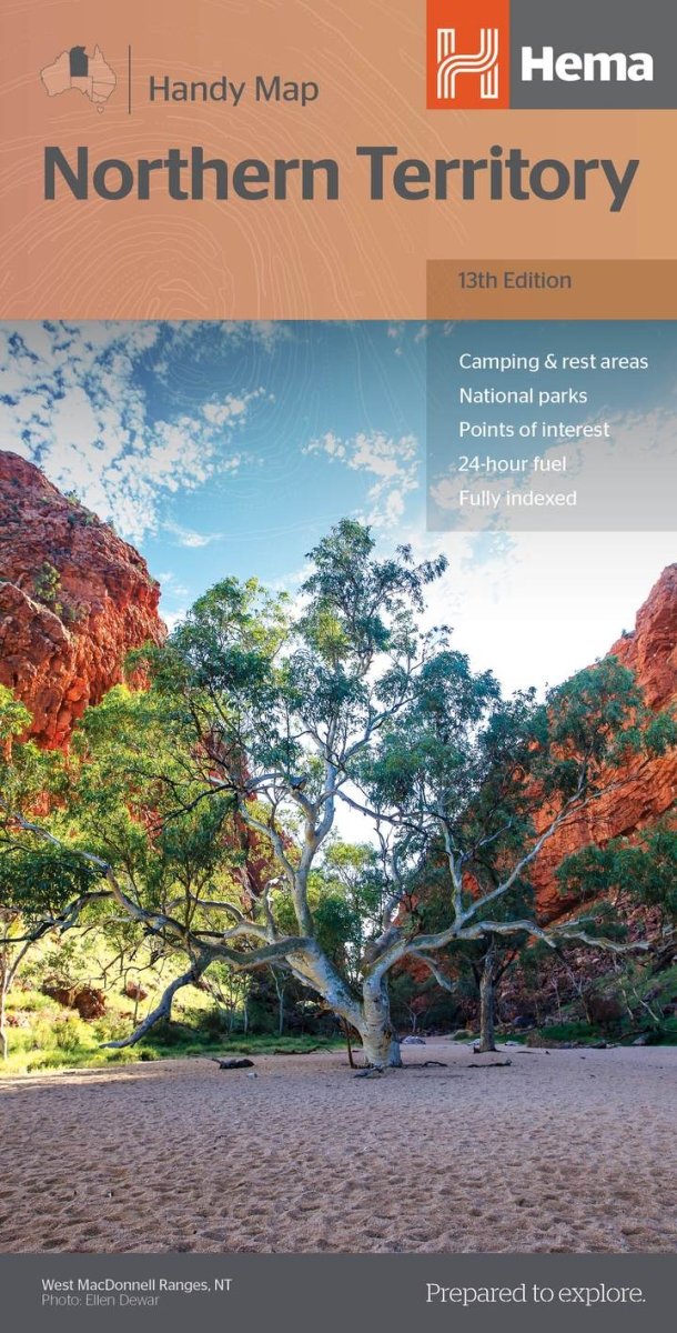 Northern Territory Handy Map | Hema Maps | A247 Gear