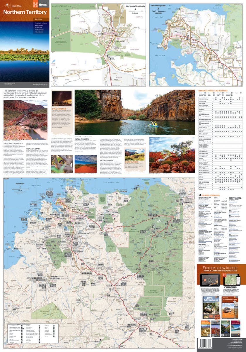 Northern Territory State Map | Hema Maps | A247 Gear