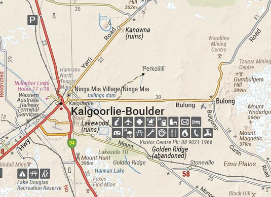 Nullarbor Plain - Eastern Map - Border Village to Port Pirie | Hema Maps | A247 Gear