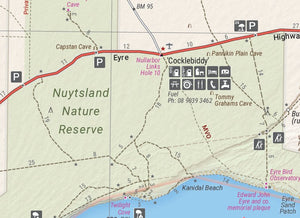 Nullarbor Plain - Western Map - Kalgoorlie to Border Village | Hema Maps | A247 Gear