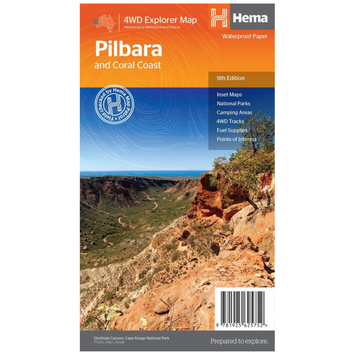 Pilbara & Coral Coast Map | Hema Maps | A247 Gear