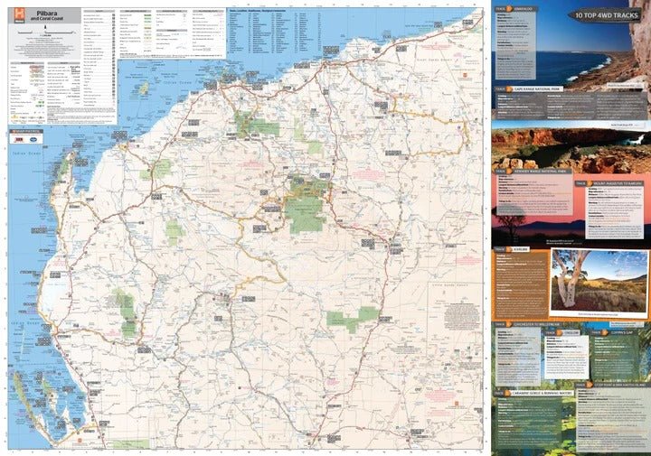 Pilbara & Coral Coast Map | Hema Maps | A247 Gear