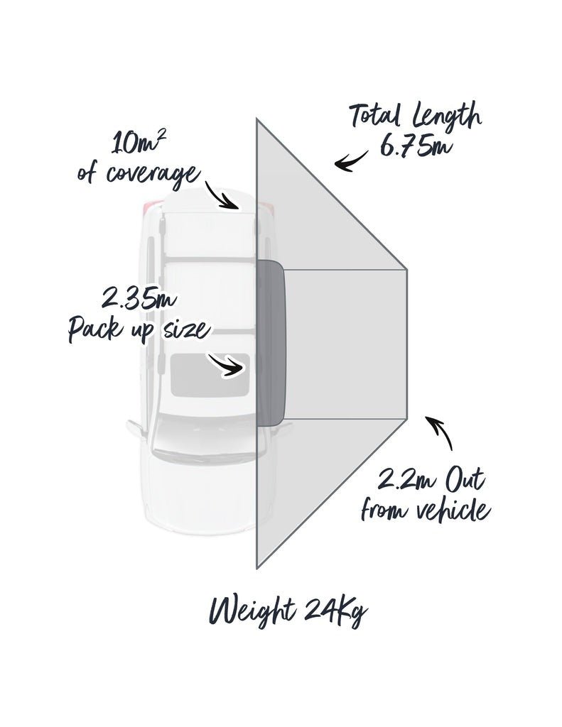 Load image into Gallery viewer, SUPAPEG - OUTBOUND Shield 3 180degree Freestanding Awning | Supapeg Australia | A247 Gear
