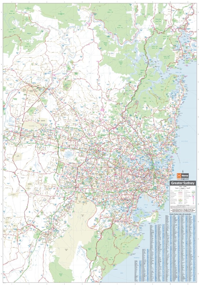 Sydney & Region Map | Hema Maps | A247 Gear