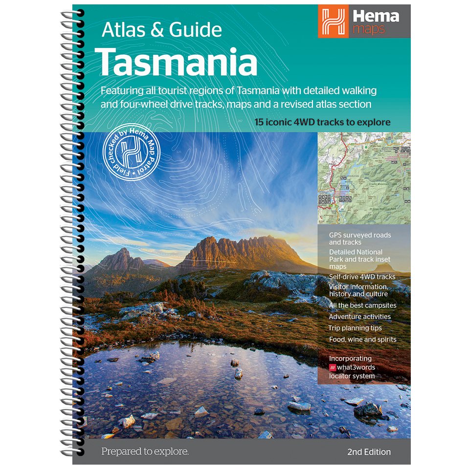 Tasmania Atlas & Guide | Hema Maps | A247 Gear